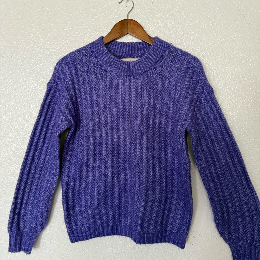 LOFT Women’s  Vibrant Purple Crewneck Sweater size XS